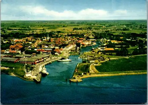 51516 - Deutschland - Glückstadt , Elbe , Panorama - gelaufen 1973