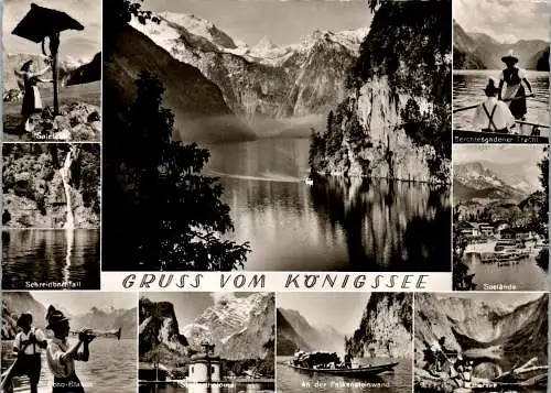 51525 - Deutschland - Königssee , Seeländle , Falkensteinwand , Schreinbachfall , Obersee - nicht gelaufen