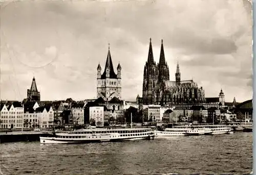 51534 - Deutschland - Köln , am Rhein , Rheinansicht - gelaufen 1966