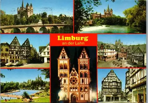 51542 - Deutschland - Limburg , an der Lahn , Mehrbildkarte - gelaufen 1988