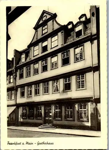 51548 - Deutschland - Frankfurt am Main , Goethehaus - gelaufen 1958