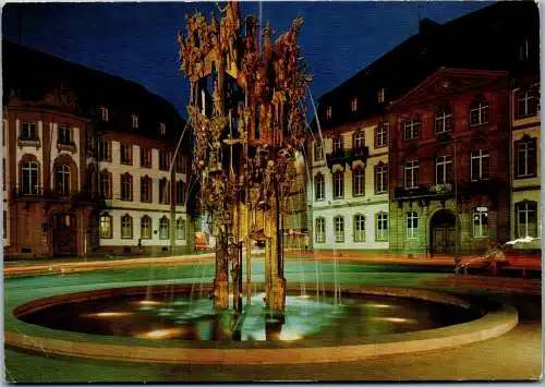 51554 - Deutschland - Mainz , am Rhein , Fastnachtsbrunnen - gelaufen 1976