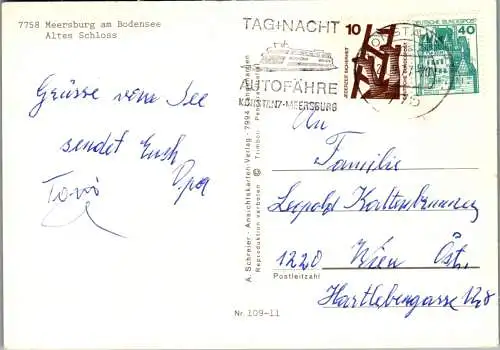 51573 - Deutschland - Meersburg , am Bodensee , Altes Schloß - gelaufen 1977