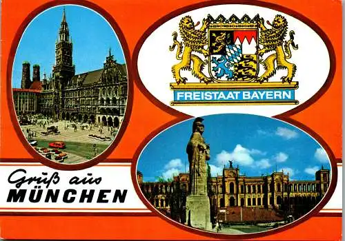 51592 - Deutschland - München , Marienplatz , Bayer , Maximilianeum - gelaufen