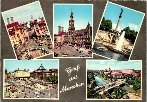 51598 - Deutschland - München , Mehrbildkarte - gelaufen 1964