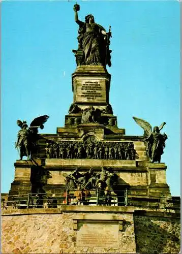 51616 - Deutschland - Rüdesheim , Niederwalddenkmal - gelaufen 1974