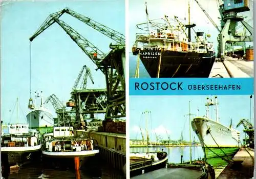 51620 - Deutschland - Rostock , Überseehafen , Frachter Naprijed Dubrovnik - gelaufen 1971