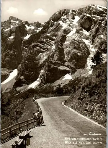 51622 - Deutschland - Berchtesgaden , Roßfeld Ringstraße , Blick auf Hohen Göll - gelaufen 1963