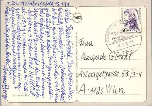 51631 - Deutschland - Schwarzwald , Motiv im Winter , Winterlandschaft - gelaufen 1991