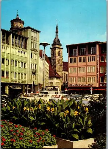 51639 - Deutschland - Stuttgart , Am Marktplatz - gelaufen 1974