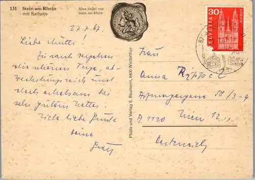 51640 - Deutschland - Stein am Rhein , Rathaus - gelaufen 1967