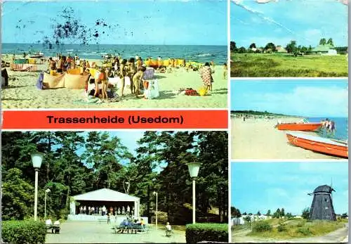 51642 - Deutschland - Trassenheide , Usedom , Mehrbildkarte - gelaufen 1979
