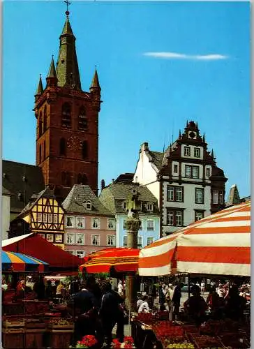 51648 - Deutschland - Trier , Mosel , Marktplatz und St. Gangolf - nicht gelaufen