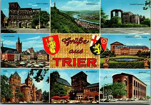 51650 - Deutschland - Trier , Hauptmarkt , Kaiserthermen , Basilika , Brunnenhof - nicht gelaufen