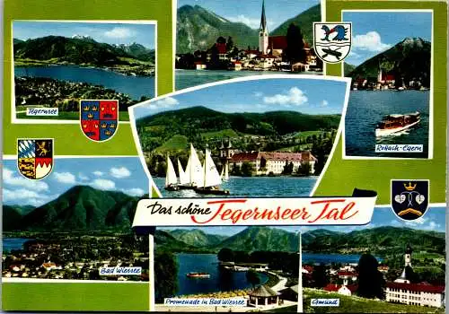 51656 - Deutschland - Tegernsee , Tegernseer Tal , Mehrbildkarte - gelaufen