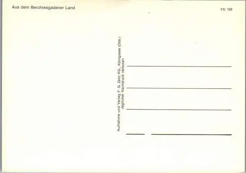 51673 - Deutschland - Berchtesgaden , Aus dem Berchtesgadener Land - nicht gelaufen