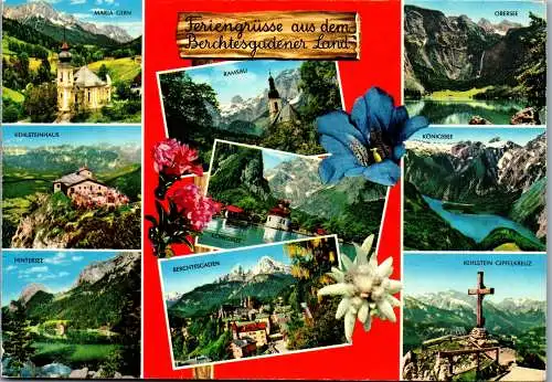 51675 - Deutschland - Berchtesgaden , Berchtesgadener Land , Mehrbildkarte - gelaufen