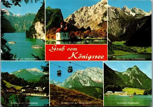 51685 - Deutschland - Königssee , Mehrbildkarte - gelaufen 1982