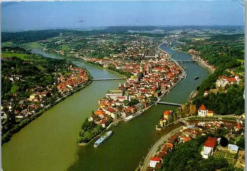 51706 - Deutschland - Passau , Panorama - gelaufen 1991