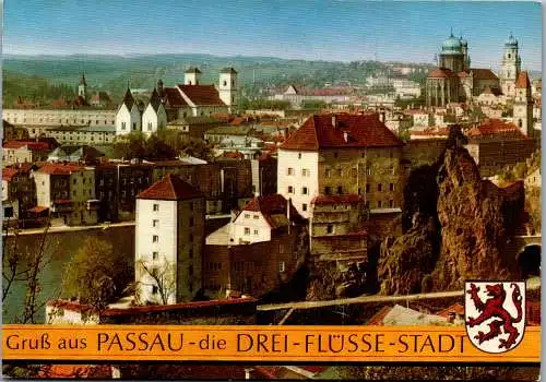 51710 - Deutschland - Passau , Dreiflüssestadt , Burg Niederhaus , Panorama - nicht gelaufen