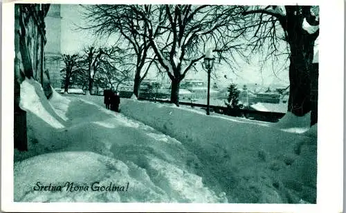 51711 - Kroatien - Zagreb , Sretna Nova Godina - gelaufen 1953