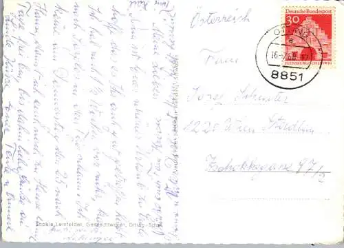 51714 - Deutschland - Otting , Schwaben , Bahnhof , Kirche mit Kriegerdenkmal , Schloßkapelle - gelaufen 1968