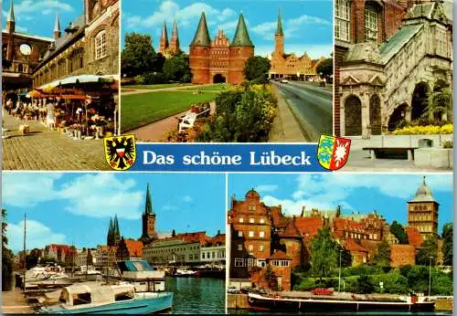 51733 - Deutschland - Lübeck , Mehrbildkarte - gelaufen 1983