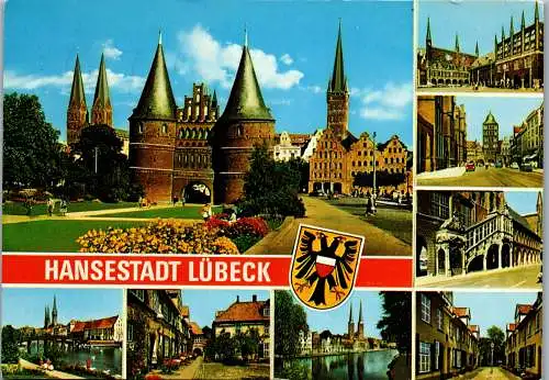 51734 - Deutschland - Lübeck , Mehrbildkarte - gelaufen 1983