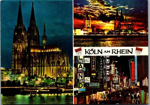 51739 - Deutschland - Köln , Dom , Rheinufer , Hohestraße - gelaufen 1974