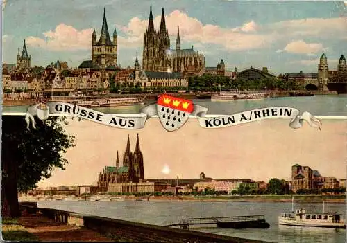 51742 - Deutschland - Köln , Mehrbildkarte - gelaufen 1962