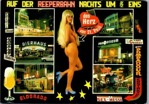 51774 - Deutschland - Hamburg , St. Pauli , Mehrbildkarte - gelaufen 1983