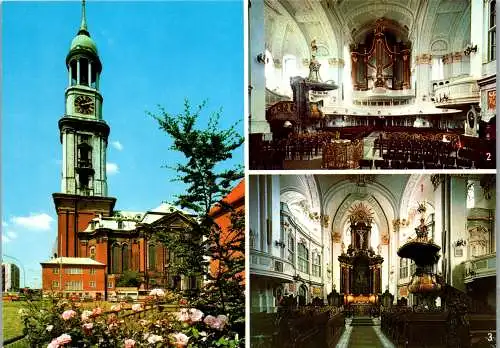 51776 - Deutschland - Hamburg , St. Michaeliskirche , Orgel , Altar - nicht gelaufen