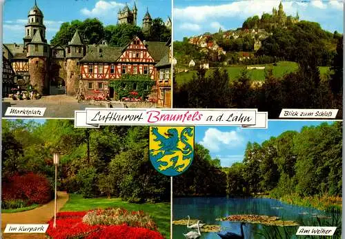 51786 - Deutschland - Braunfels , an der Lahn , Mehrbildkarte - gelaufen 1973