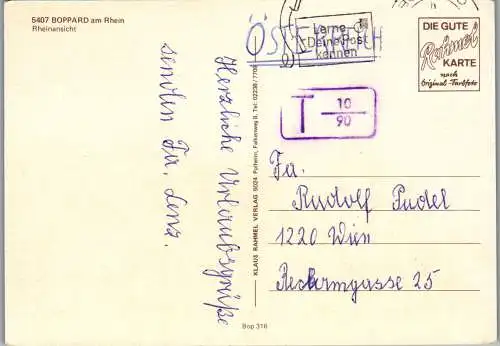 51789 - Deutschland - Boppard , am Rhein , Rheinansicht - gelaufen