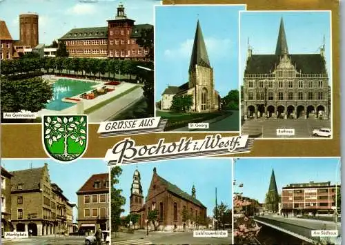 51792 - Deutschland - Bocholt , Westfalen , Mehrbildkarte - gelaufen 1972