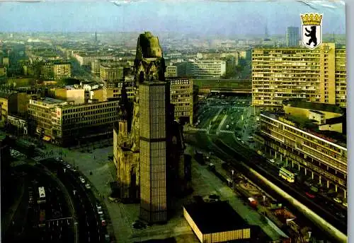 51795 - Deutschland - Berlin , Zentrum mit Kaiser Wilhelm Gedächtniskirche - gelaufen 1985