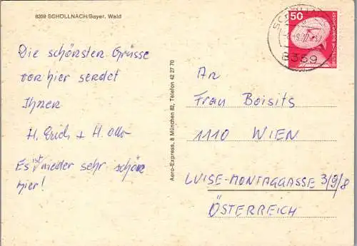 51812 - Deutschland - Schöllnach , Bayerischer Wald , Supermarkt Hagn , Mehrbildkarte - gelaufen 1977