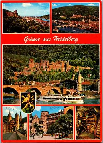 51822 - Deutschland - Heidelberg , Mehrbildkarte - gelaufen 1981