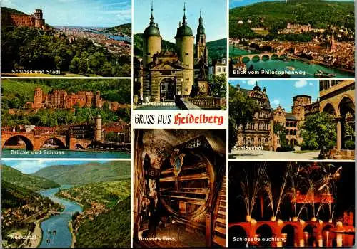 51825 - Deutschland - Heidelberg , Mehrbildkarte - gelaufen 1981