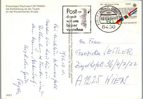 51833 - Deutschland - Detwang , Ehemaliges Reichsdorf - gelaufen 1982