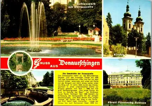 51834 - Deutschland - Donaueschingen , Mehrbildkarte - gelaufen 1975