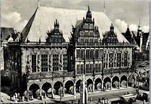 51843 - Deutschland - Bremen , Rathaus - gelaufen 1961