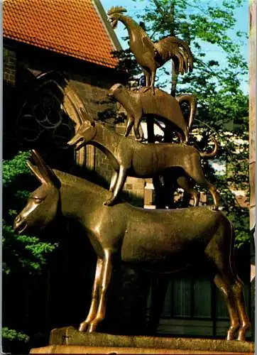 51844 - Deutschland - Bremen , Stadtmusikanten - gelaufen 1983