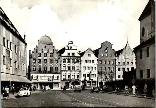 51848 - Deutschland - Augsburg , Blick auf die Maximilianstraße , VW Käfer - gelaufen 1968