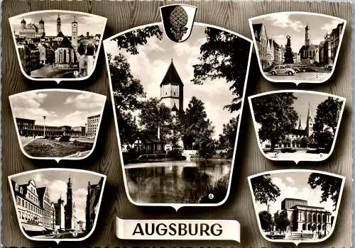 51851 - Deutschland - Augsburg , Mehrbildkarte - nicht gelaufen