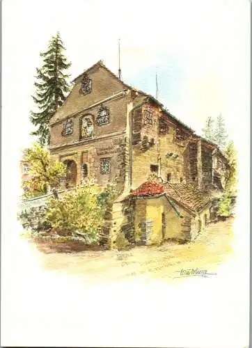 51854 - Oberösterreich - Schärding , Heimathaus , ehem. Burgtor - gelaufen 1976