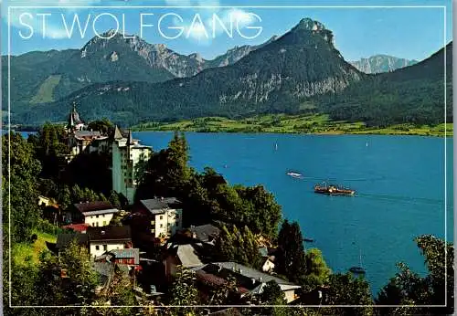 51869 - Oberösterreich - St. Wolfgang , Panorama , Wolfgangsee - gelaufen