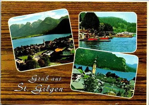 51875 - Salzburg - St. Gilgen , am Wolfgangsee , Mehrbildkarte - nicht gelaufen