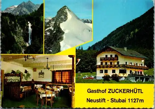 51879 - Tirol - Neustift , im Stubai , Gasthof Pension Zuckerhütl , H. u. M. Volderauer - gelaufen