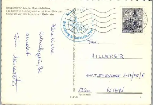 51891 - Tirol - Steinbergalm , Hackenköpfe , Scheffauer , Zettenkaiser , Kaindl Hütte - gelaufen